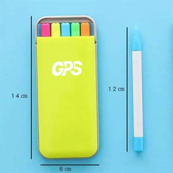 5 PCS Fluorescent Pen Set