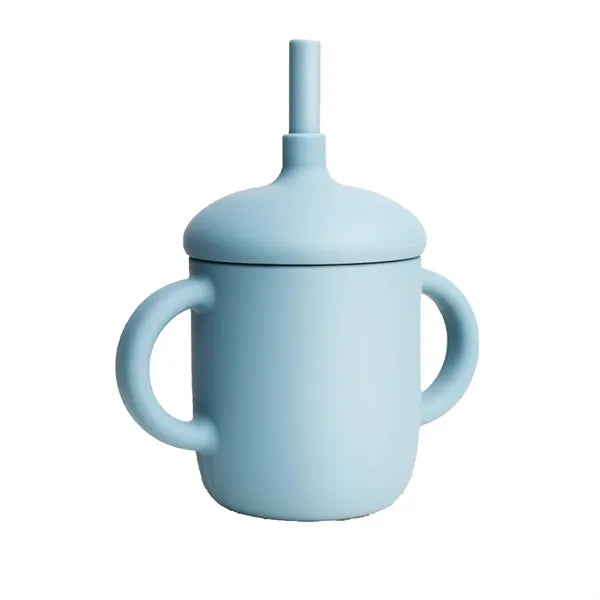 5oz Silicone Training Sippy Cup With Straw