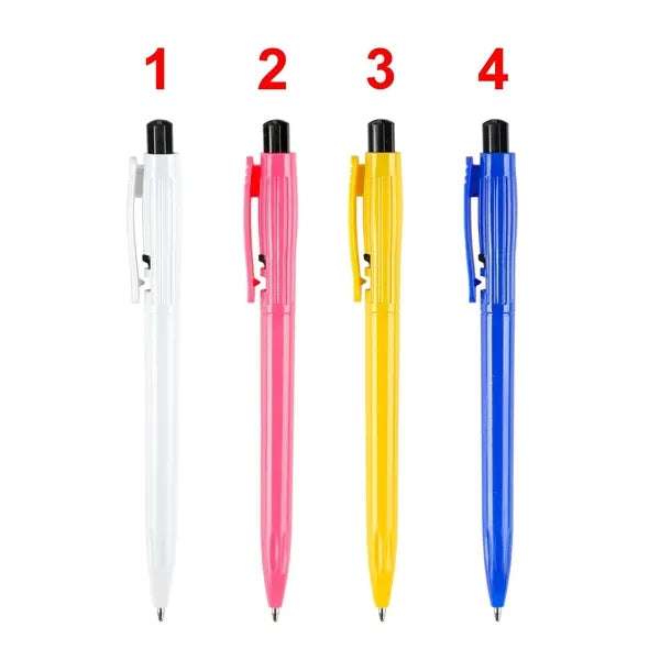 Logo Printable Plastic Click-Action Ballpoint Pen, Re