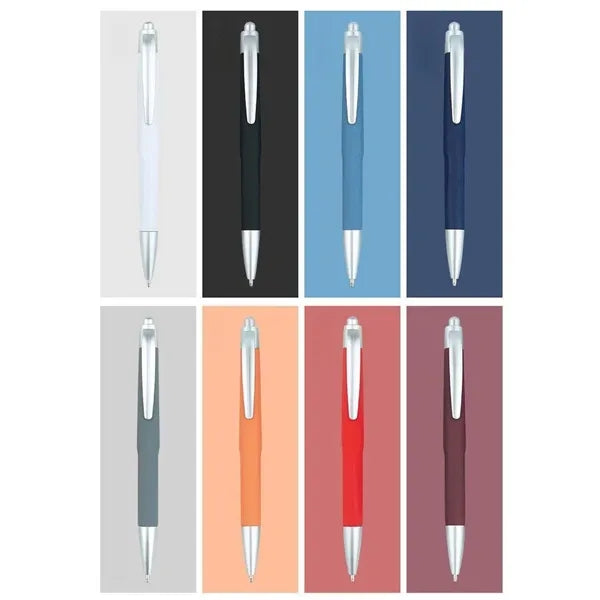 Logo Printed Retractable Ballpoint Pen, Plastic Busin