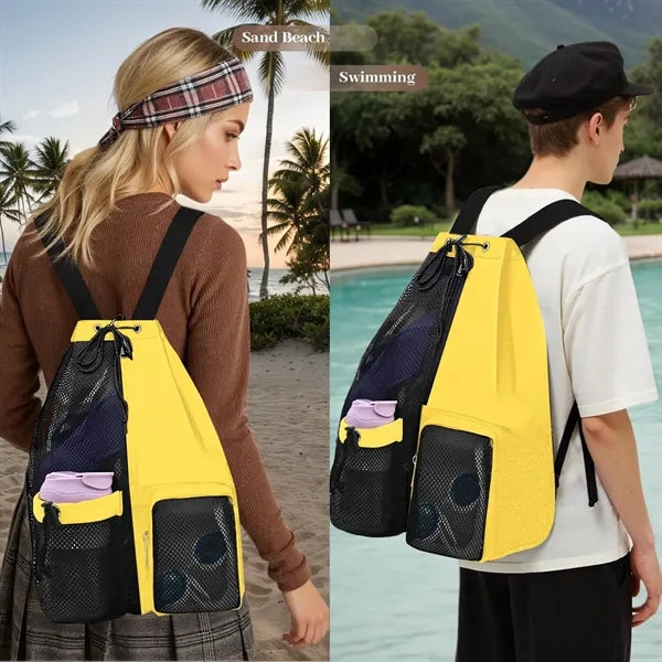 Beach Backpack with Wet Pocket