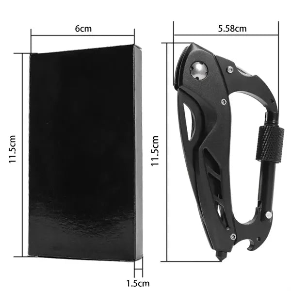 6 in 1 Multitool Carabiner Keychain