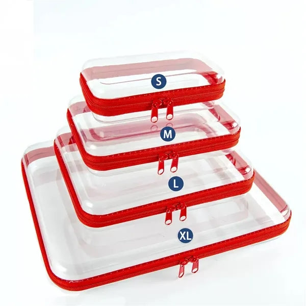 Clear Waterproof Cosmetic Bag with Zipper