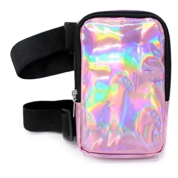 Holographic Reflective Adjustable Leg Bag Fanny Pack