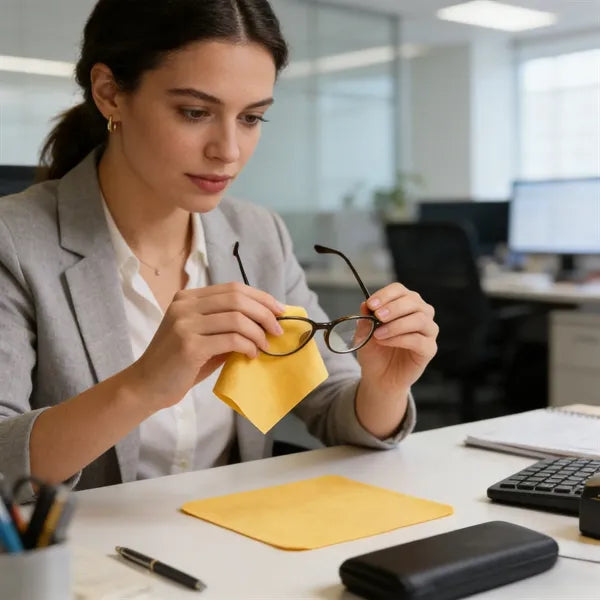 Full Color Microfiber Suede Glasses Cleaning Cloth 5.7"x6.9"