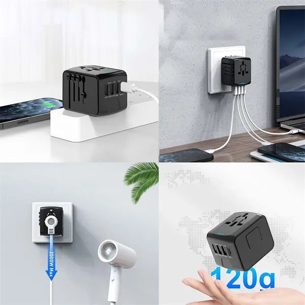 Logo Travel Multi-functional Universal Plug Adapter
