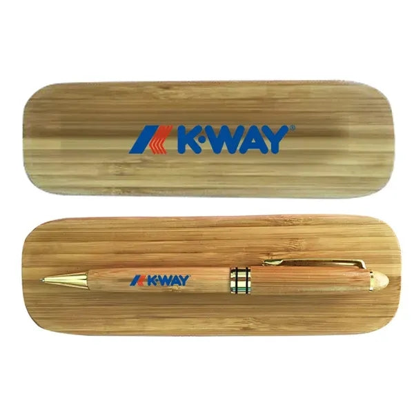 Executive Wooden Pen Gift Set With Case - Twist Action
