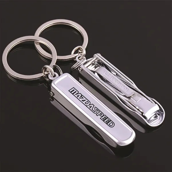 Foldable Nail Clipper Keychain