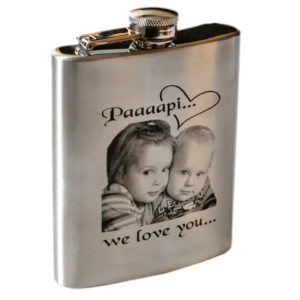 Jims Stainless Steel Hip Flask - 4 Oz