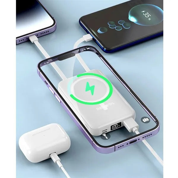 10000mAh Magnetic Wired Wireless Power Bank