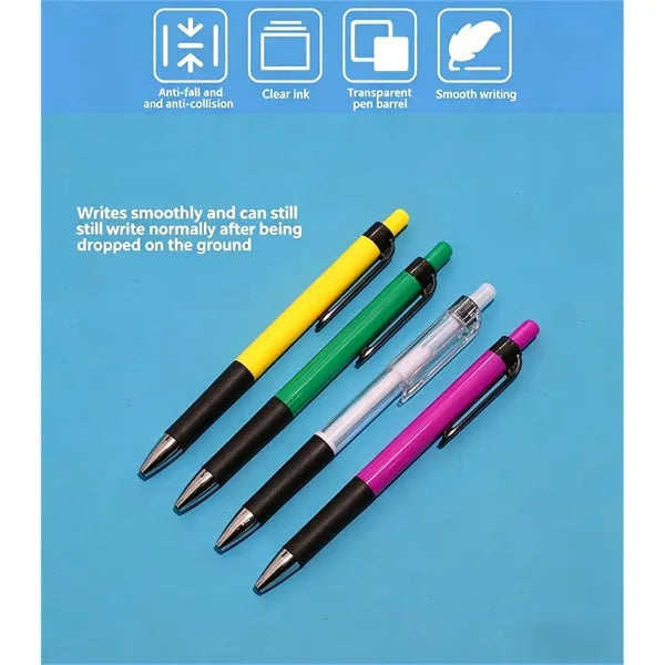 Blue Creative Click Ballpoint Pen Smooth Writing Plastic P