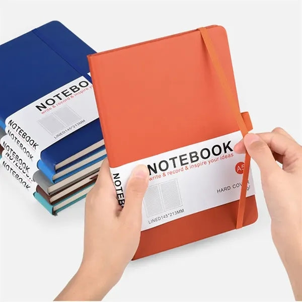 A5 Leather Notebook Journal Lined Writing Organizer