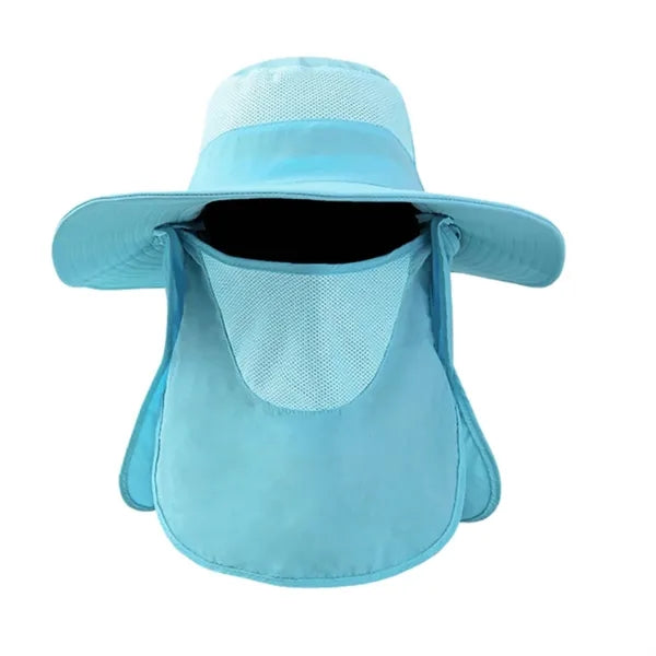 UPF 50+ Bucket Hat with Neck Flap for Men & Women