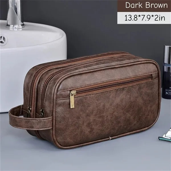 Black Travel Toiletry Bag for Women and Men