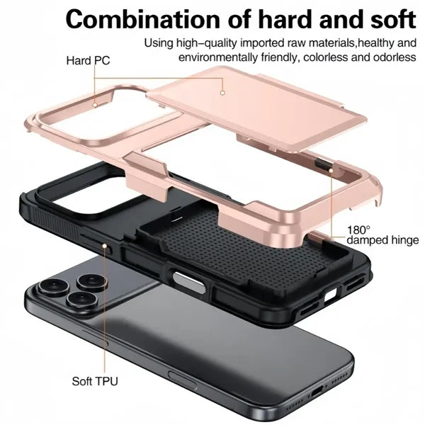 Shockproof wallet phone case