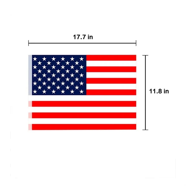 17.7" L x 11.8" W 100D Car Pane Window Flag