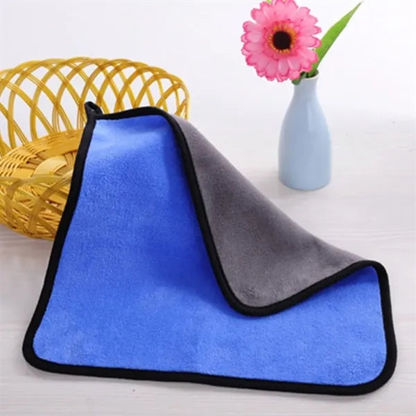 Thick Coral Fleece Hanging Hand Towel Cloth