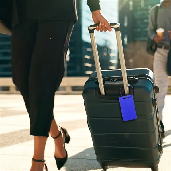 Anodized Aluminum Laser Engravable Luggage Tag & Keychain