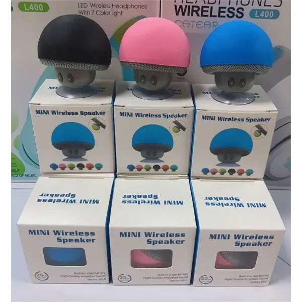 Mushroom Bluetooth Speaker with Suction Cup