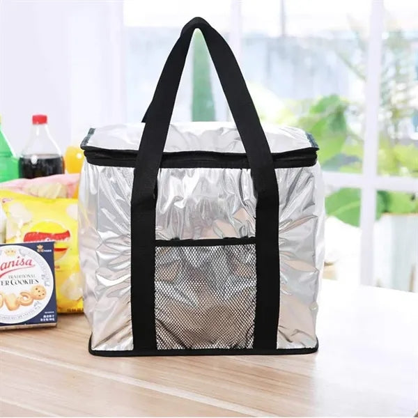 20L Aluminum Foil Insulated Cooler Bag with Handle