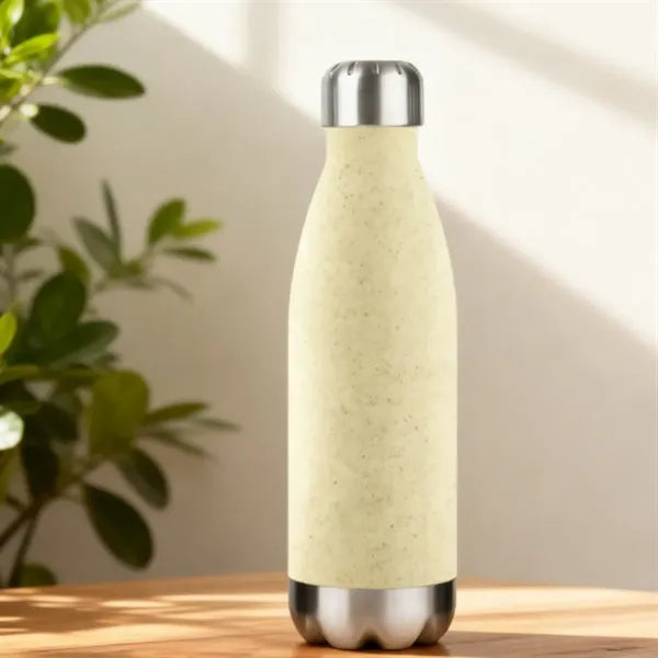 23 oz. Wheat Straw & Stainless Steel Insulated Bottle