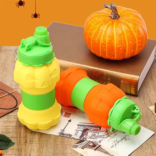 18.6 oz. Halloween Pumpkin Water Bottle with Handle