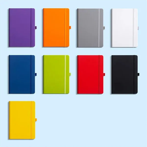PU Leather Notebook W/Elastic Band And Pen