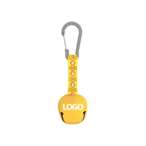 Logo Carabiner Bell Clip Outdoor Keychain Alarm