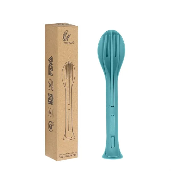 3-in-1 Eco-friendly Cutlery Set