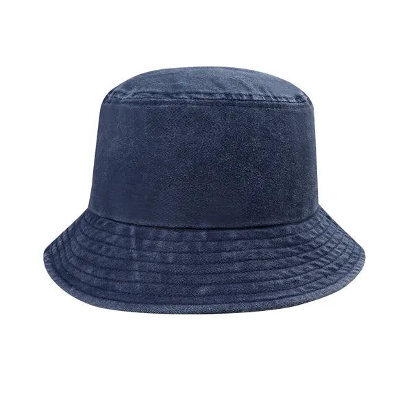 Unisex Washed Cotton Sun Bucket Hat