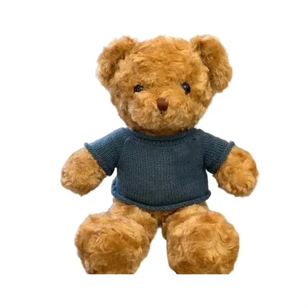 Soft Plush Stuffed Teddy Bear With Knit Sweater