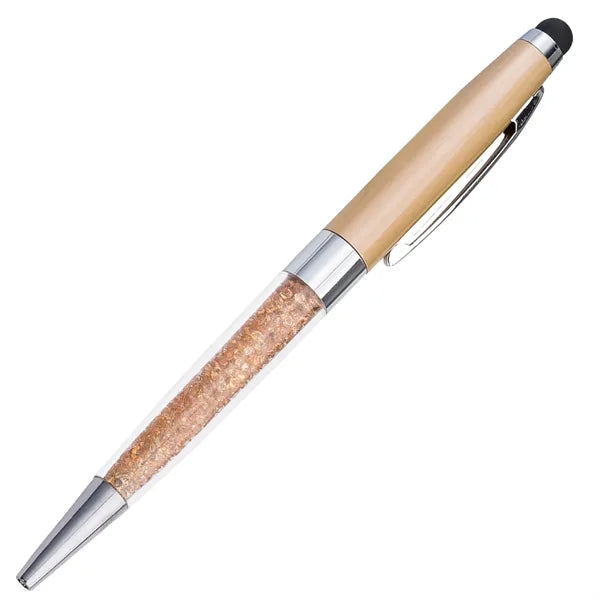 Crystal Twist Metal Stylus Pen