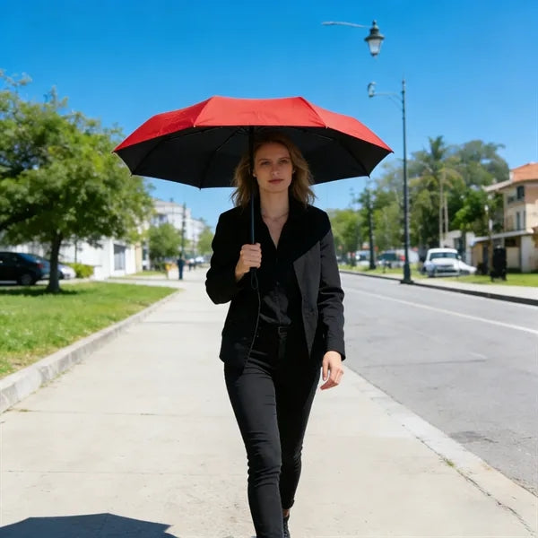 43.3" Arc Automatic Travel Folding Umbrella W/ UV Protection
