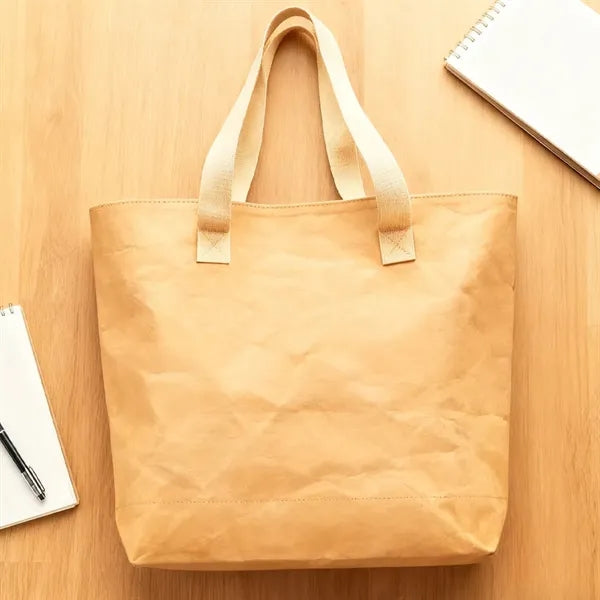 Kraft Paper Tote Bag with Durable Handles