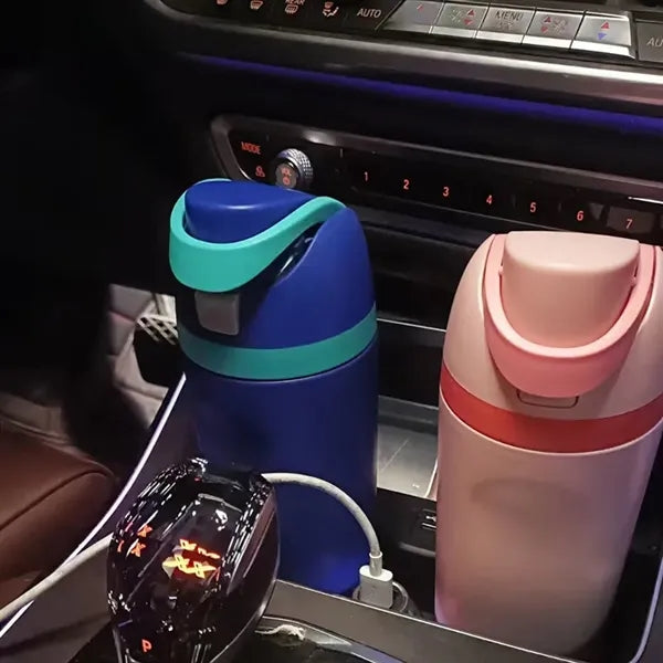 32 oz Insulated Stainless Steel Water Bottle with Straw
