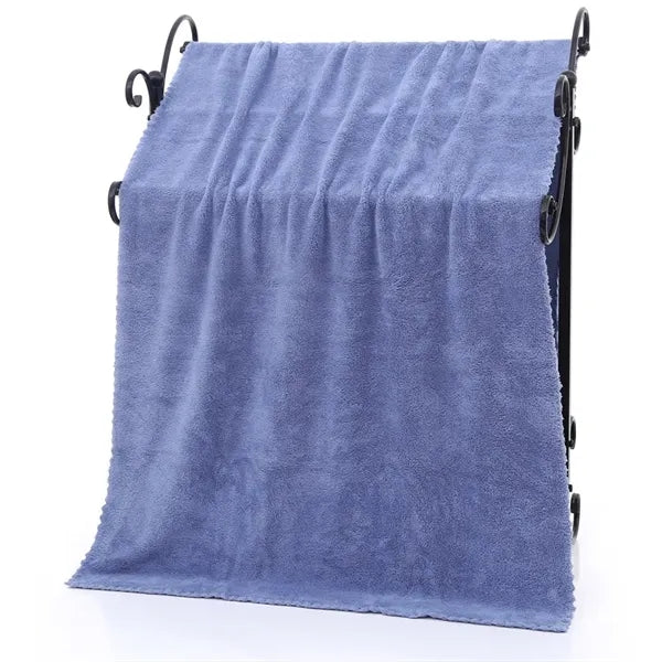 Coral Fleece Bath Towel Thick Absorbent Adult Beach