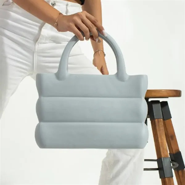 Chic Waterproof Washable EVA Rubber Beach Tote Handbag