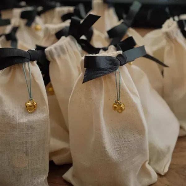 Linen Drawstring Storage Bags