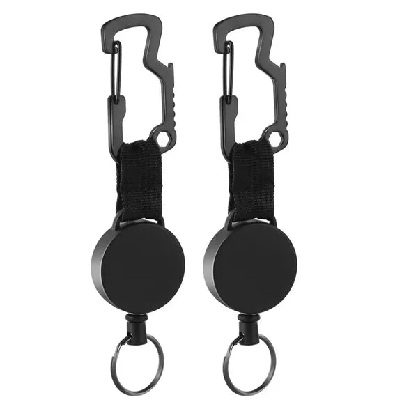 Retractable Keychain with Carabiner