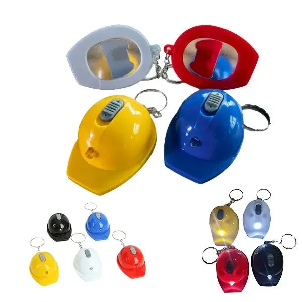 Safety Helmet Bottle Opener Keychain