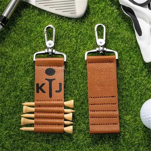Golf Tee Leather Holder Pouch for Outdoor Sport