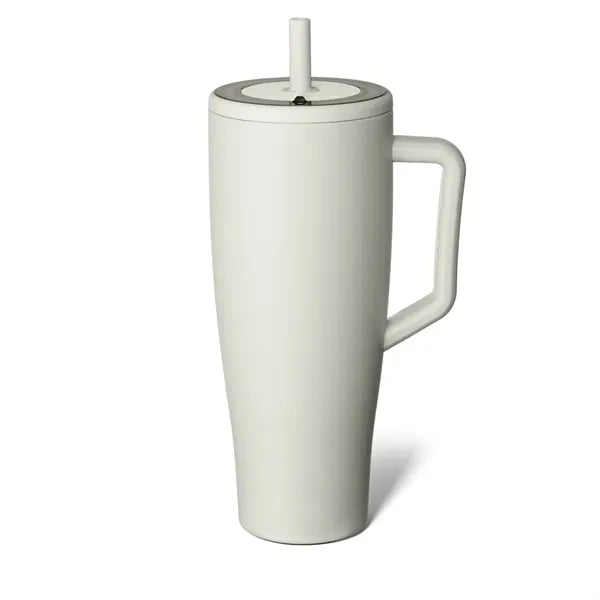 Stainless Steel Straw Insulated Mug with Handle - 40 oz