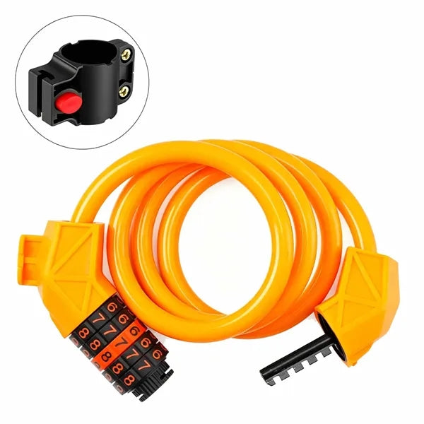 Heavy Duty 5 Digit Bicycle Cable Lock