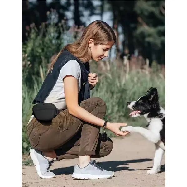 Silicone Dog Treat Pouch Magnetic Closure With Waist Belt