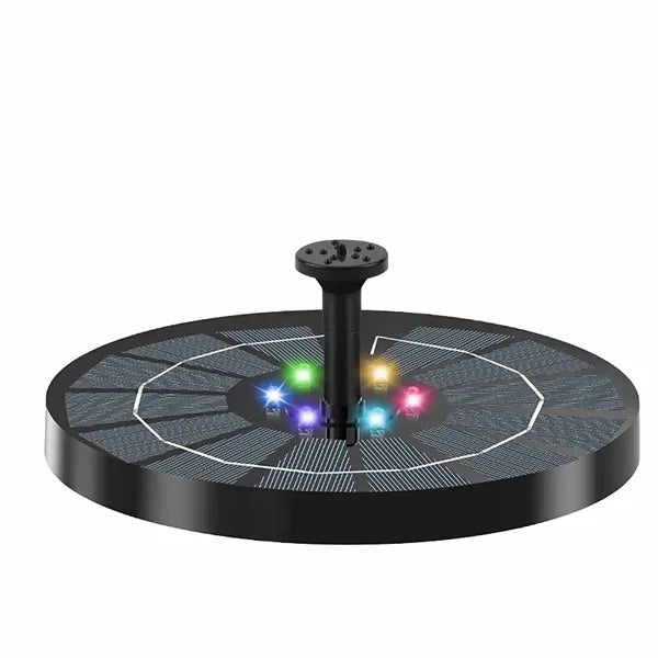 Solar Powered LED Water Fountain