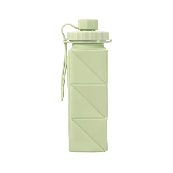 Collapsible Silicone Water Bottle with Leakproof Cap