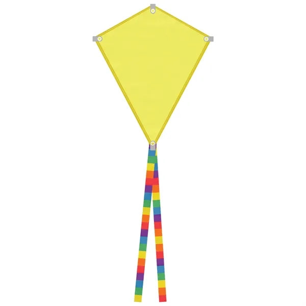 Full Color Polyester Diamond Kite Toy With String Set