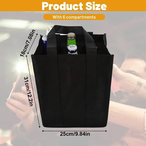 6 Bottle Wine Carrier Tote