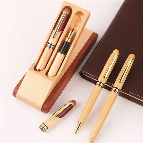 Brass Solid Wood Executive Rollerball Pen