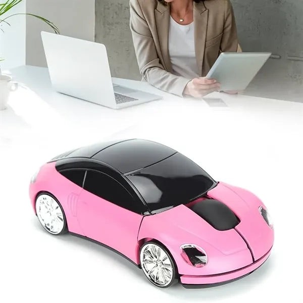 Wireless Ferrari Style Sport Car Optical Mouse